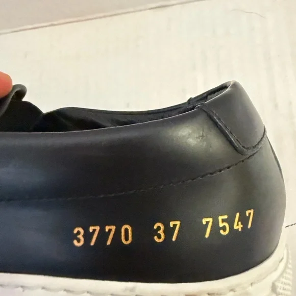 Common Projects Black Leather Slip-Ons - Picture 9 of 9